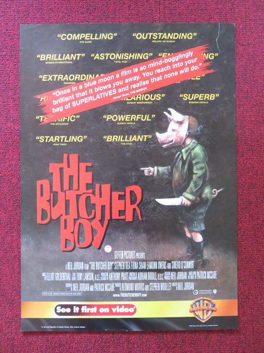 THE BUTCHER BOY VHS VIDEO POSTER EAMONN OWENS SEAN MCGINLEY 1997