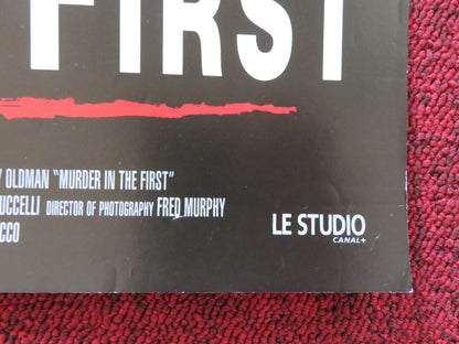 MURDER IN THE FIRST VHS VIDEO POSTER KEVIN BACON GARY OLDMAN 1995