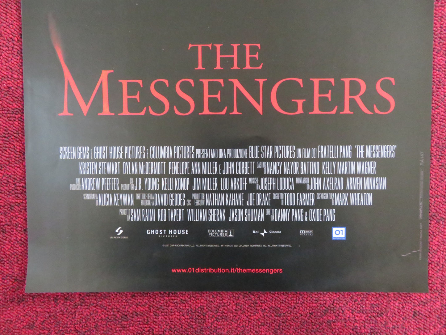 THE MESSENGERS ITALIAN LOCANDINA POSTER KRISTEN STEWART DYAN MCDERMOTT 2007