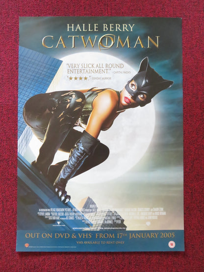 CATWOMAN VHS & DVD VIDEO POSTER HALLE BERRY SHARON STONE 2004