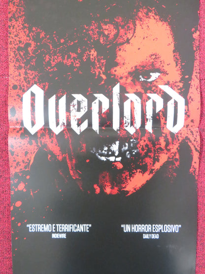 OVERLORD ITALIAN LOCANDINA POSTER JOVAN ADEPO WYATT RUSSELL 2018