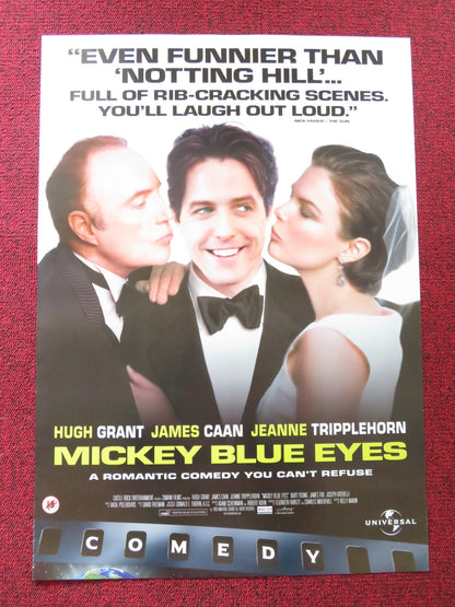 MICKEY BLUE EYES VHS VIDEO POSTER HUGH GRANT JAMES CAAN 1999