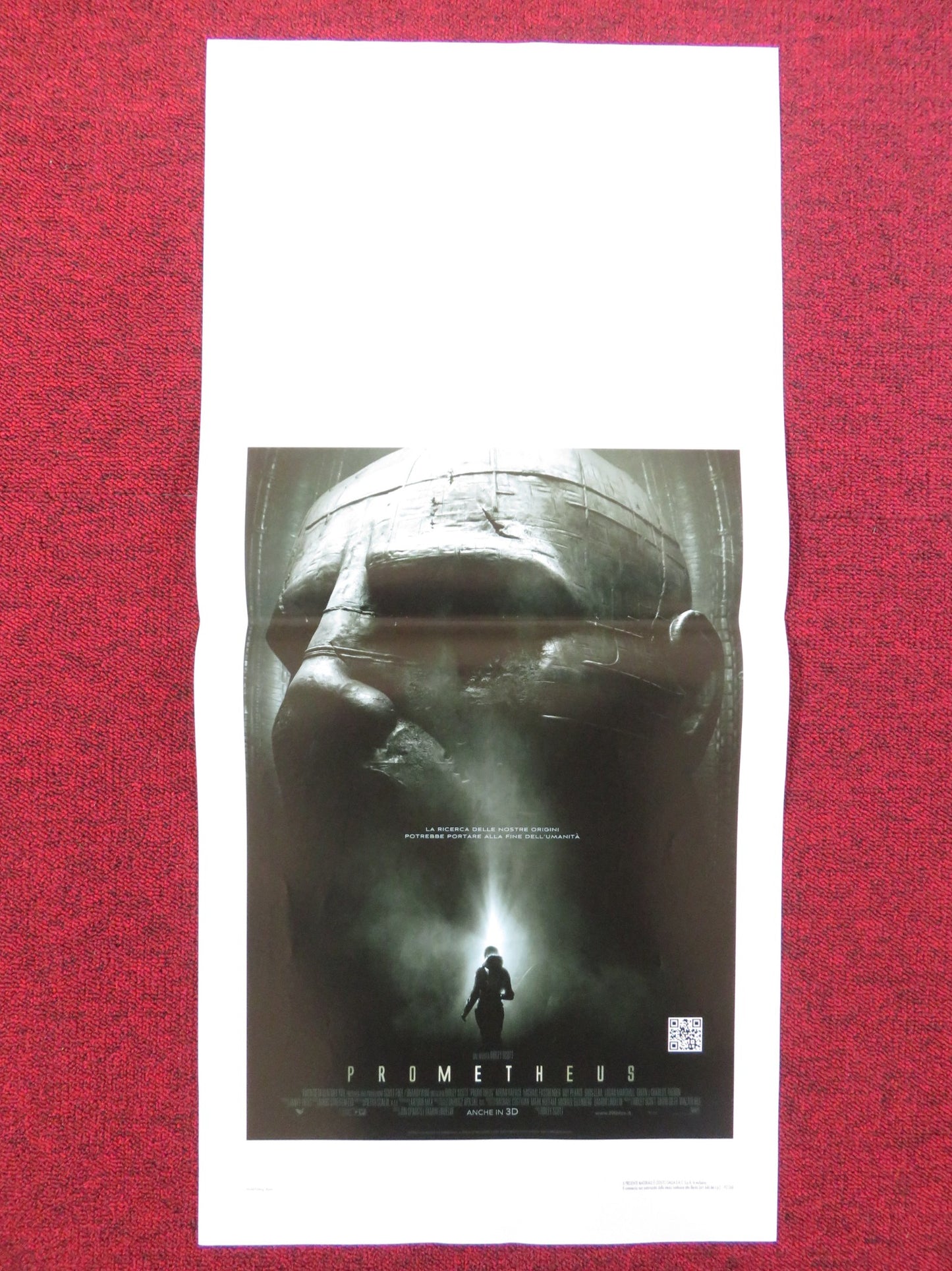 PROMETHEUS ITALIAN LOCANDINA POSTER MICHAEL FASSBENDER NOOMI RAPACE 2012