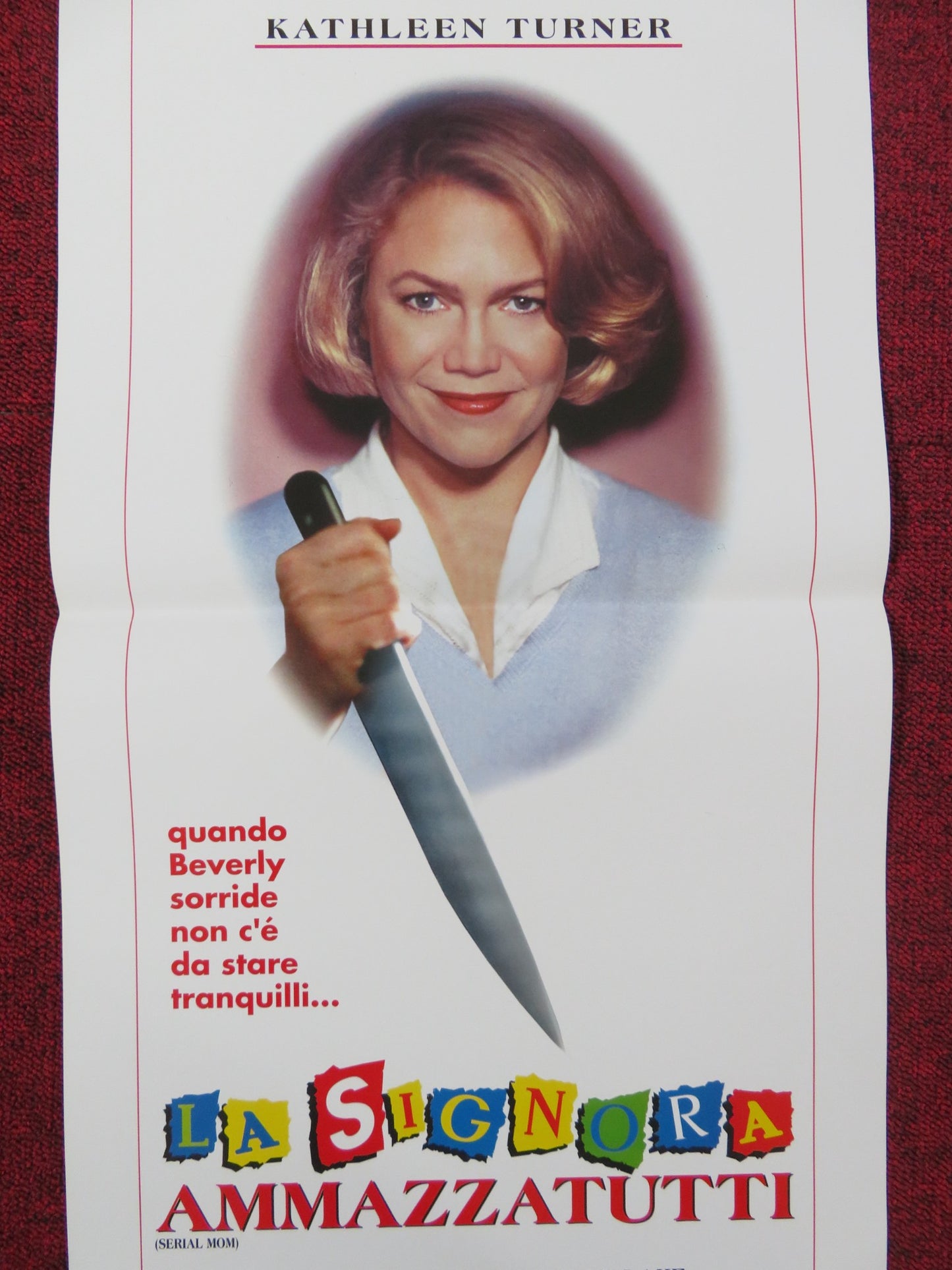 SERIAL MOM ITALIAN LOCANDINA POSTER KATHLEEN TURNER RICKI LAKE 1994