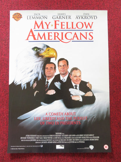 MY FELLOW AMERICANS VHS VIDEO POSTER JACK LEMMON JAMES GARNER 1996