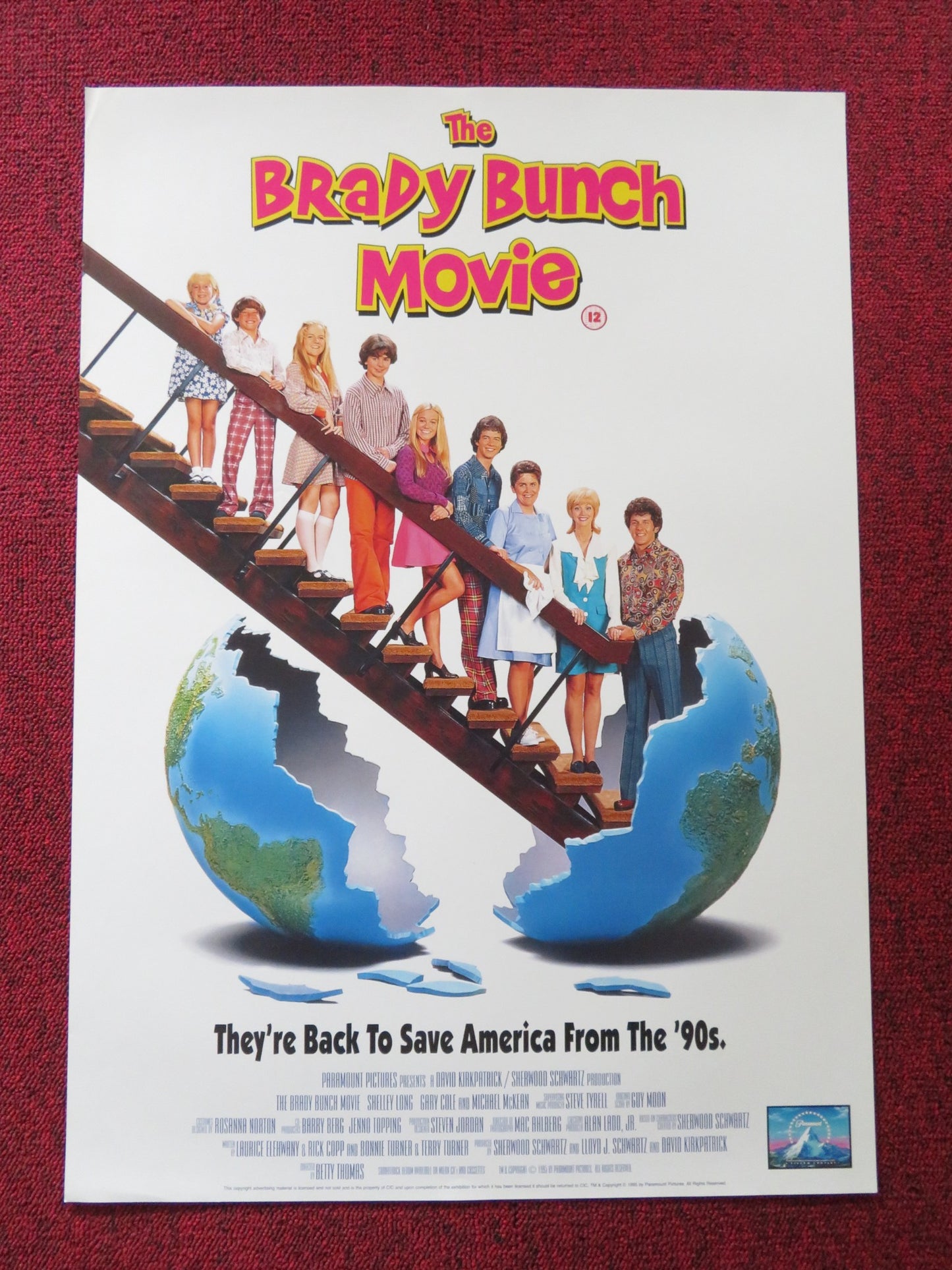 THE BRADY BUNCH MOVIE VHS VIDEO POSTER SHELLY LONG GARY COLE 1995