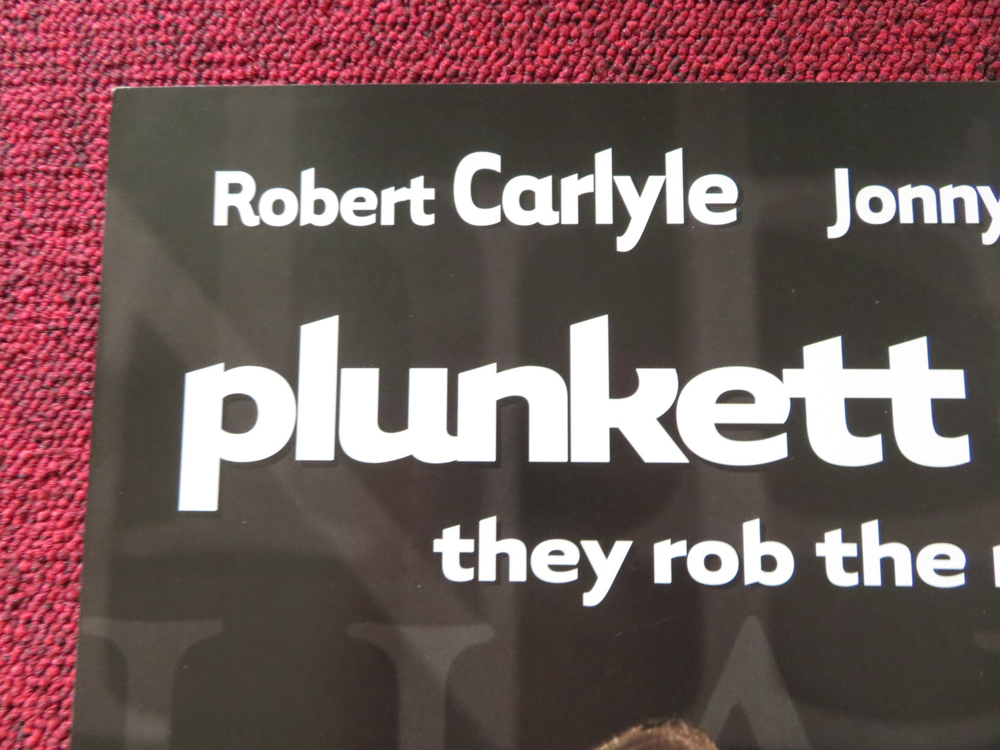 PLUNKETTE & MACLEANE VHS VIDEO POSTER ROBERT CARLYLE LIV TYLER 1999