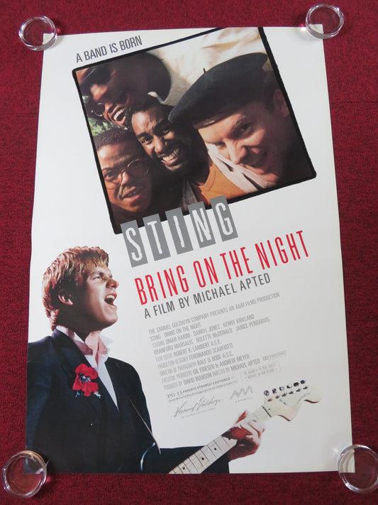 BRING ON THE NIGHT US ONE SHEET ROLLED POSTER STING TRUDIE STYLER M. APTED 1985