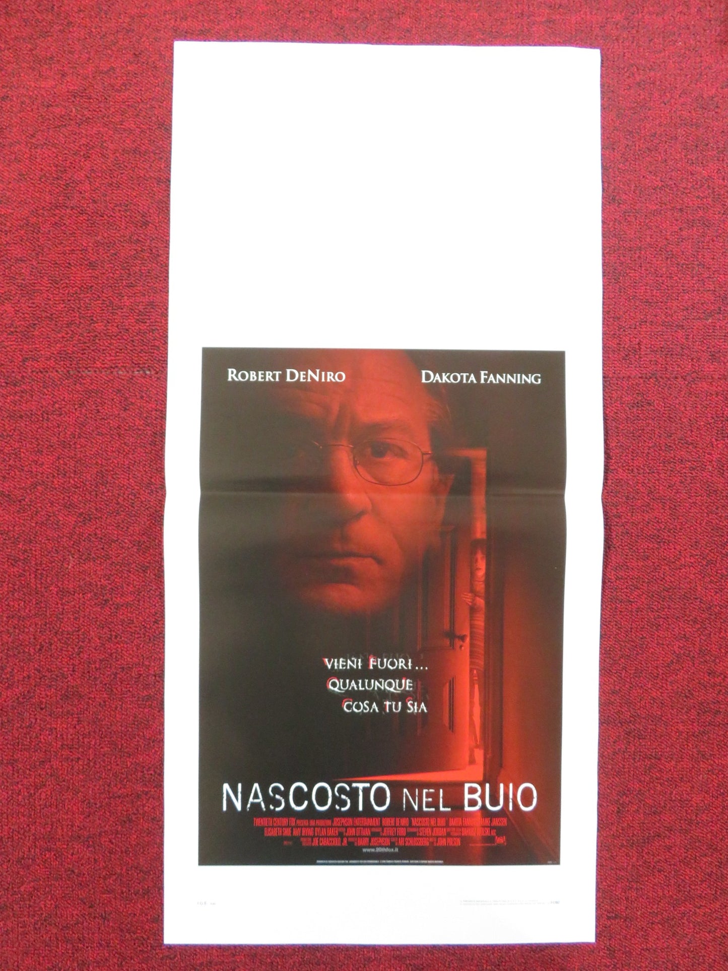 HIDE AND SEEK ITALIAN LOCANDINA POSTER ROBERT DE NIRO DAKOTA FANNING 2005