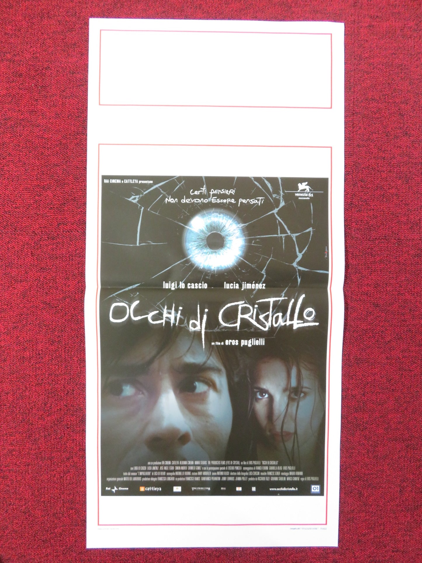 EYES OF CRYSTAL ITALIAN LOCANDINA POSTER LUIGI LO CASCIO LUCIA JIMENEZ 2004