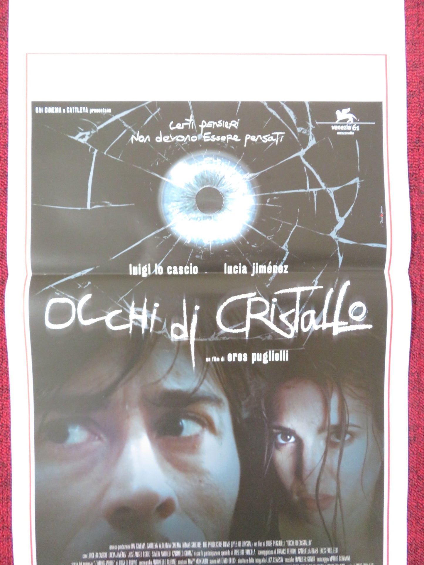 EYES OF CRYSTAL ITALIAN LOCANDINA POSTER LUIGI LO CASCIO LUCIA JIMENEZ 2004