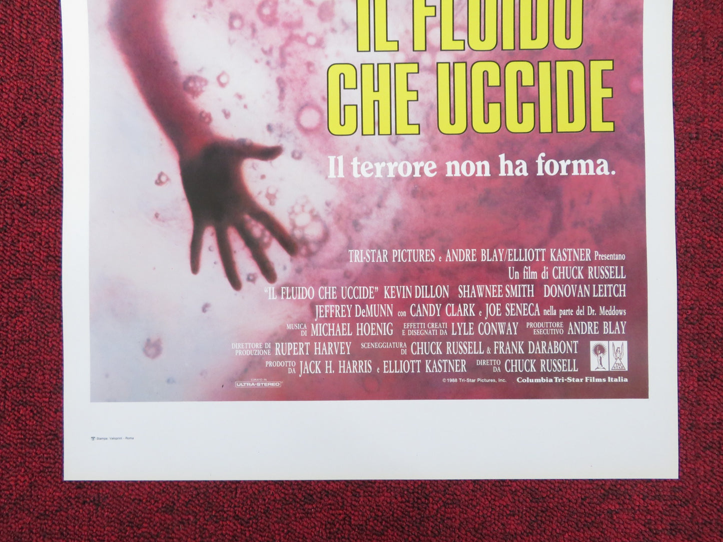 THE BLOB ITALIAN LOCANDINA POSTER KEVIN DILLON SHAWNEE SMITH 1988