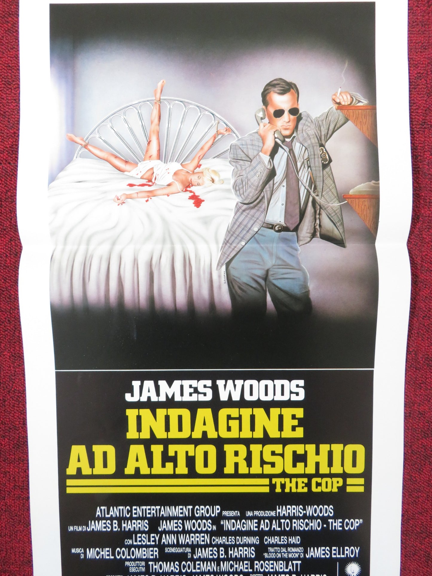 INDAGINE AD ALTO RISCHIO ITALIAN LOCANDINA POSTER JAMES WOODS 1988