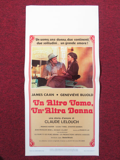 ANOTHER MAN, ANOTHER CHANCE ITALIAN LOCANDINA POSTER JAMES CAAN 1977