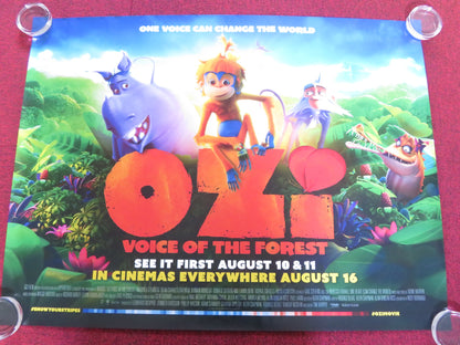 OZI: VOICE OF THE FOREST UK QUAD ROLLED POSTER AMANDLA STENBERG 2023