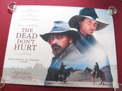 THE DEAD DON'T HURT UK QUAD ROLLED POSTER VIGGO MORTENSEN VICKI KRIEPS 2023