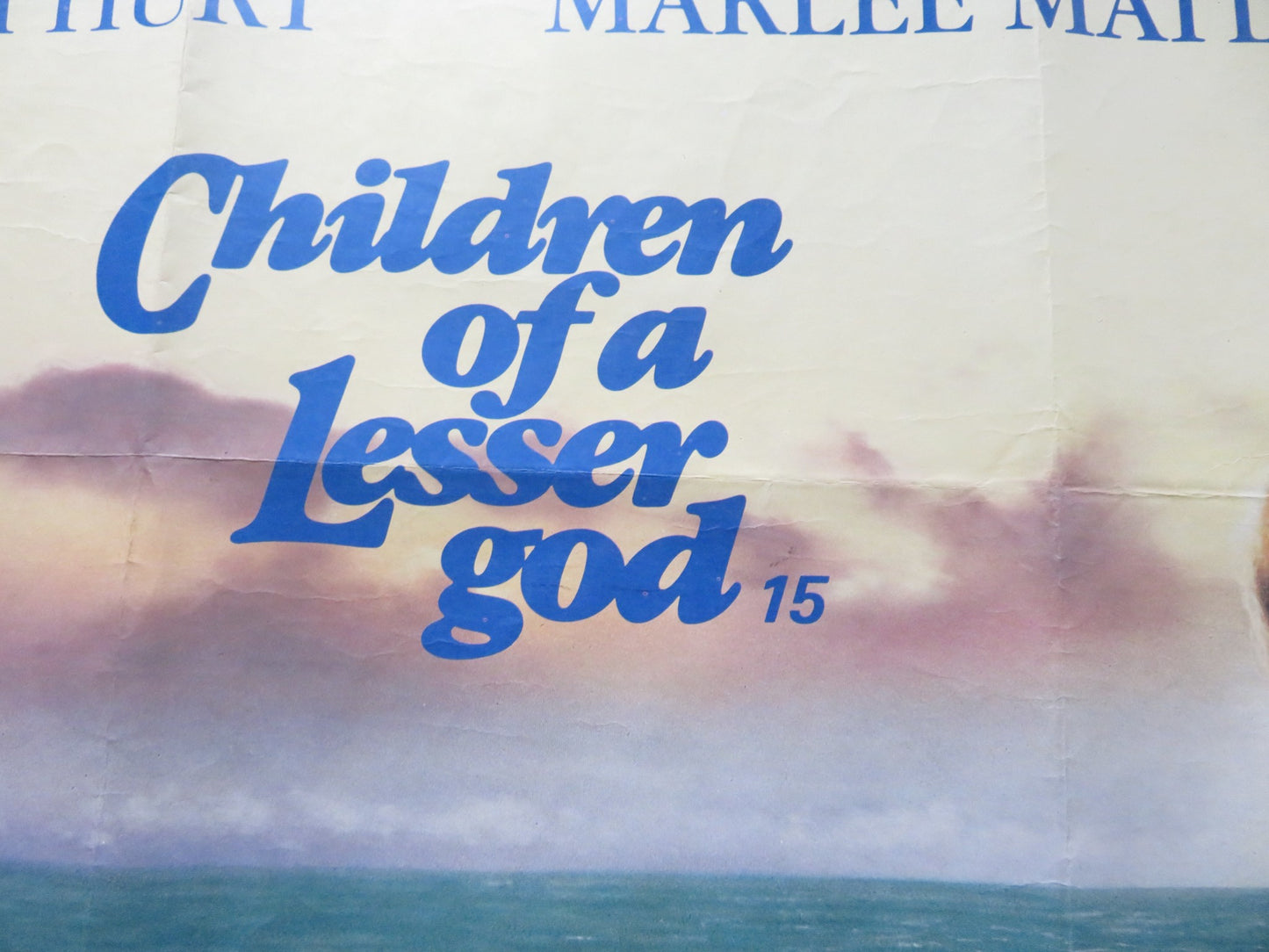 CHILDREN OF A LESSER GOD UK QUAD ROLLED POSTER WILLIAM HURT PIPER LAURIE 1986