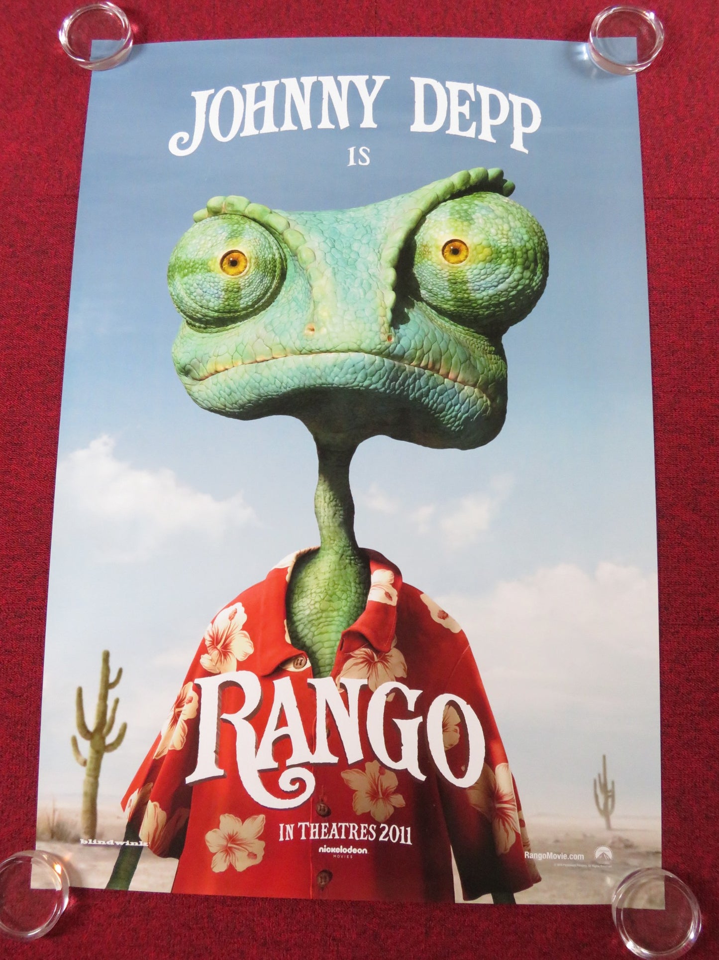 RANGO US ONE SHEET ROLLED POSTER JOHNNY DEPP ISLA FISHER 2011