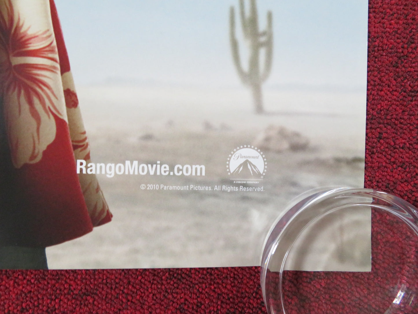 RANGO US ONE SHEET ROLLED POSTER JOHNNY DEPP ISLA FISHER 2011