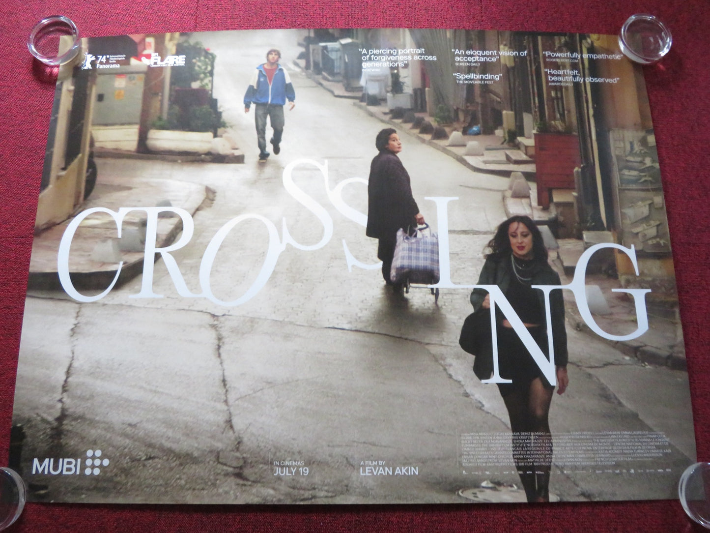 CROSSING UK QUAD ROLLED POSTER MZIA ARABULI  LUCAS KANKAVA 2024