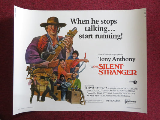 THE SILENT STRANGER US HALF SHEET (22"x 28") POSTER TONY ANTHONY 1975