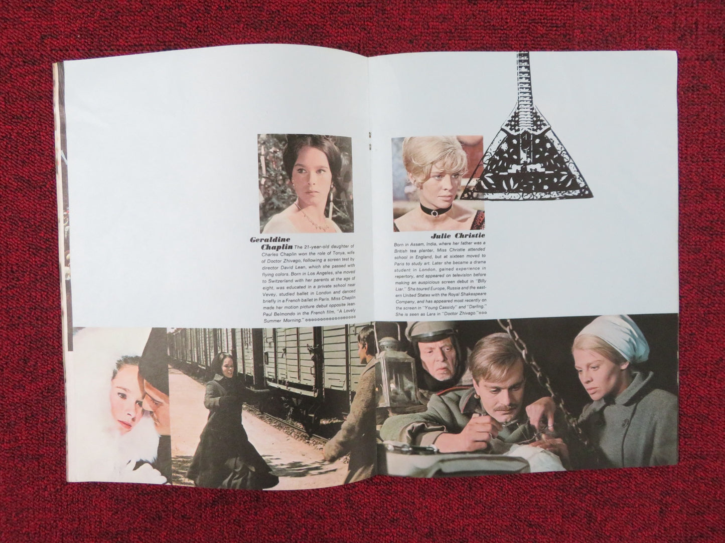 DR ZHIVAGO UNCUT PRESS BOOK OMAR SHARIF JULIE CHRISTIE 1965