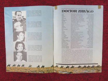 DR ZHIVAGO UNCUT PRESS BOOK OMAR SHARIF JULIE CHRISTIE 1965