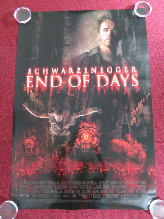 END OF DAYS US ONE SHEET ROLLED POSTER ARNOLD SCHWARZENEGGER GABRIEL BYRNE 1999