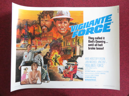 VIGILANTE FORCE - STYLE A US HALF SHEET (22"x 28") POSTER K. KRISTOFFERSON 1976