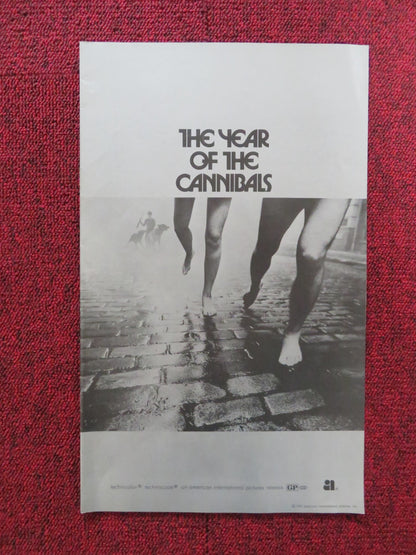 THE YEAR OF THE CANNIBALS UNCUT PRESS BOOK BRITT EKLAND PIERRE CLEMENTI 1971