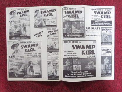 SWAMP GIRL UNCUT PRESS BOOK FERLIN HUSKY CLAUDE KING 1971