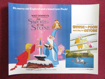 THE SWORD IN THE STONE / WINNIE THE POOH US HALF SHEET (22"x 28") POSTER R1983