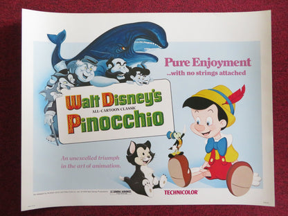 PINOCCHIO US HALF SHEET (22"x 28") POSTER DISNEY DICKIE JONES C. EDWARDS R1978