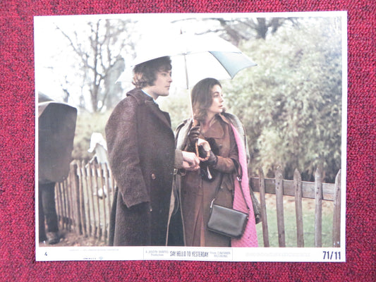 SAY HELLO TO YESTERDAY -  4 LOBBY CARD JEAN SIMMONS LEONARD WHITING 1970