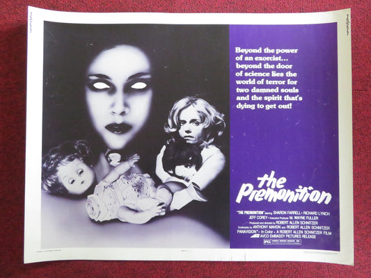 THE PREMONITION US HALF SHEET (22"x 28") POSTER SHARON FARRELL R. LYNCH 1975