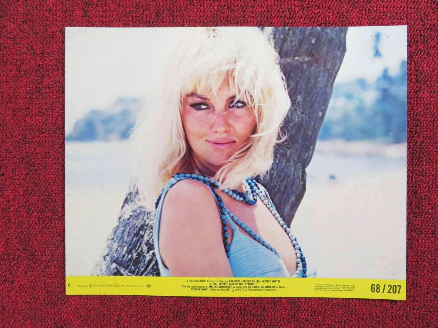 THE PRIVATE NAVY OF SGT. O'FARRELL - 6 LOBBY CARD BOB HOPE PHYLLIS DILLER 1968