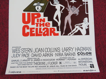 UP IN THE CELLAR US INSERT POSTER WAS STERN JOAN COLLINS 1970