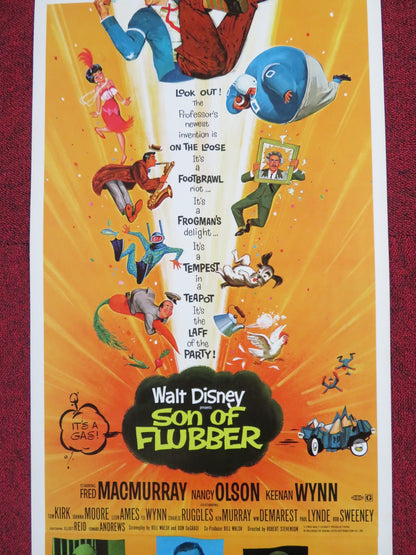 SON OF FLUBBER US INSERT POSTER DISNEY FRED MACMURRAY 1970