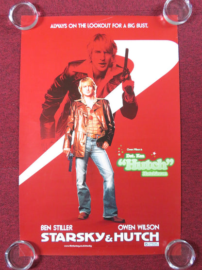 STARSKY AND HUTCH - A VHS VIDEO POSTER ROLLED OWEN WILSON BEN STILLER 2004