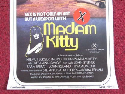 MADAM KITTY US INSERT POSTER HELMUT BERGER INGRID THULIN 1976