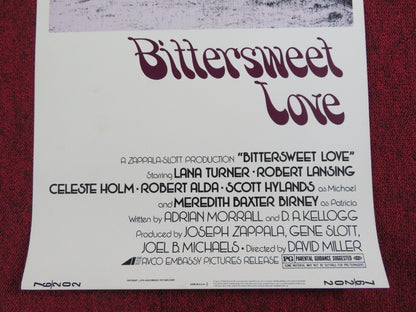 BITTERSWEET LOVE US INSERT POSTER LANA TURNER ROBERT LANSING 1976