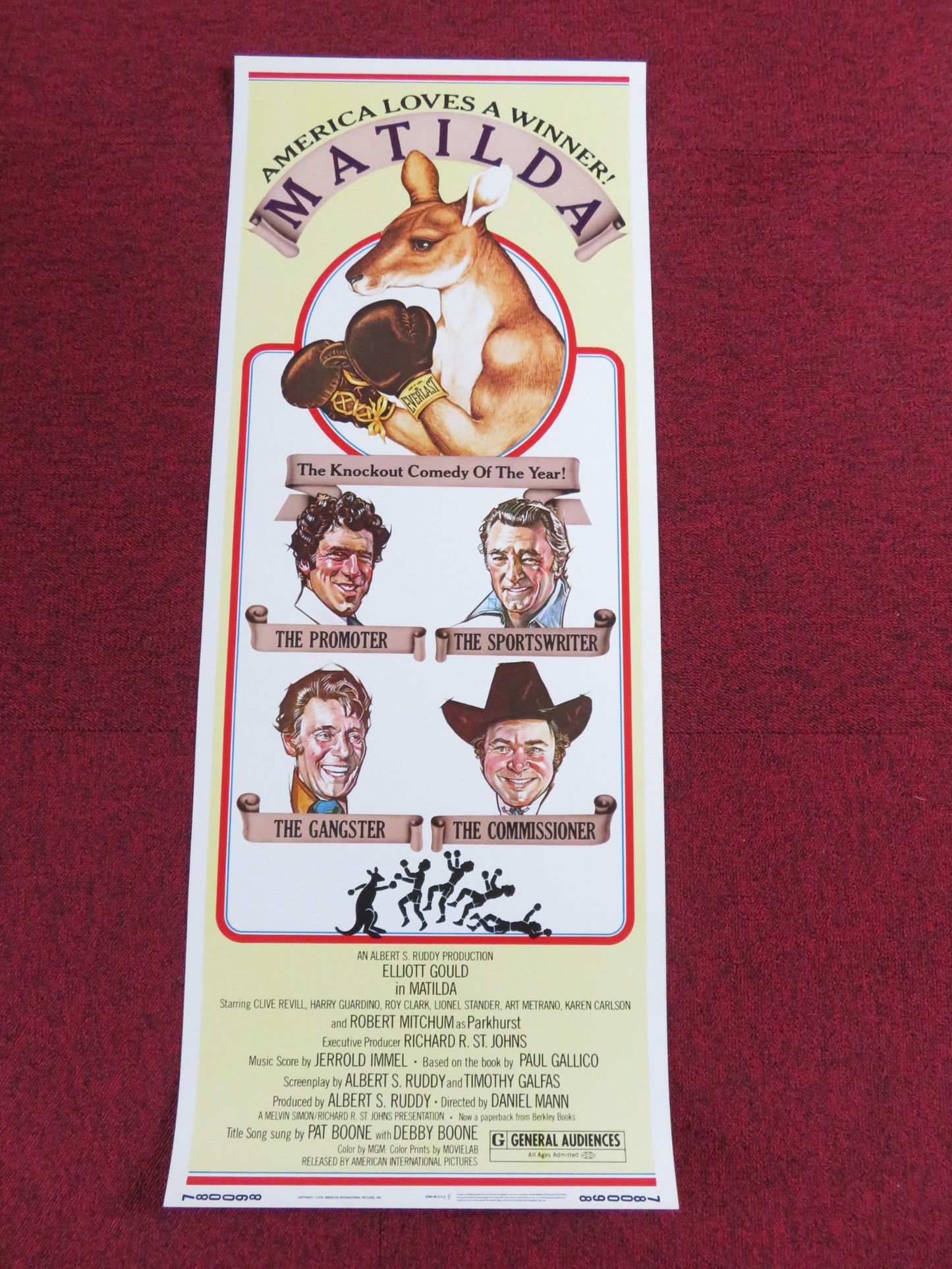 MATILDA US INSERT POSTER ELLIOTT GOULD ROBERT MITCHUM 1978