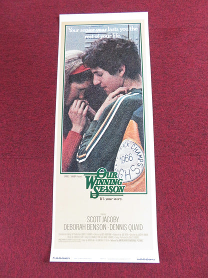 OUR WINNING SEASON US INSERT POSTER SCOTT JACOBY DEBORAH BENSON 1978