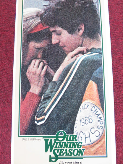 OUR WINNING SEASON US INSERT POSTER SCOTT JACOBY DEBORAH BENSON 1978