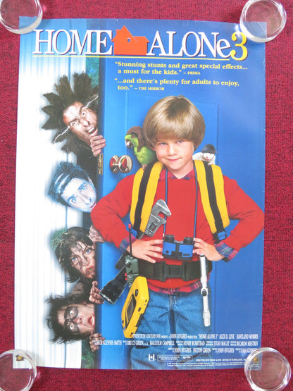 HOME ALONE 3 VHS VIDEO POSTER ROLLED ALEX D.LINZ OLEK KRUPA 1997