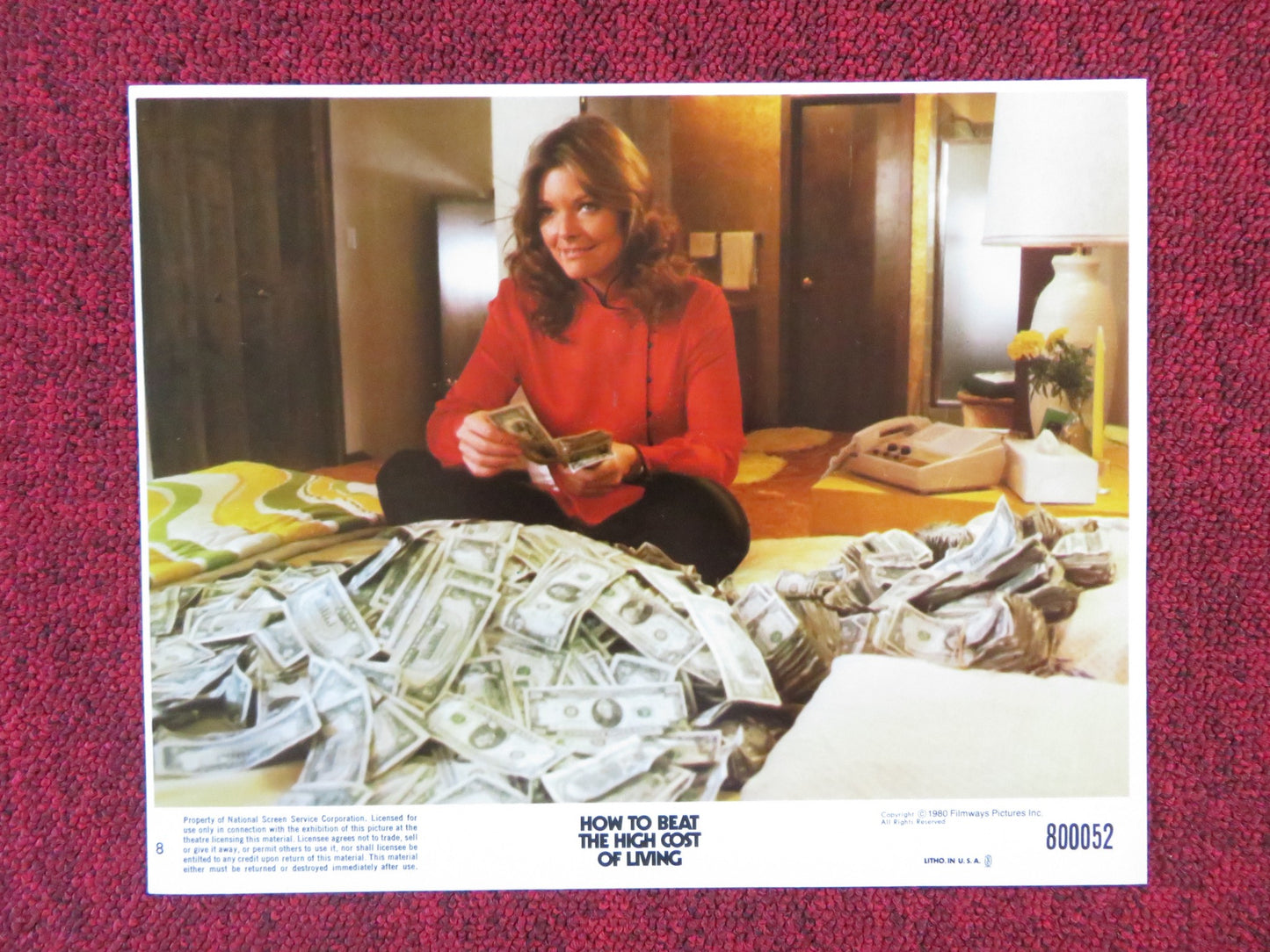 HOW TO BEAT THE HIGH COST OF LIVING - 8 LOBBY CARD SUSAN SAINT JAMES 1980