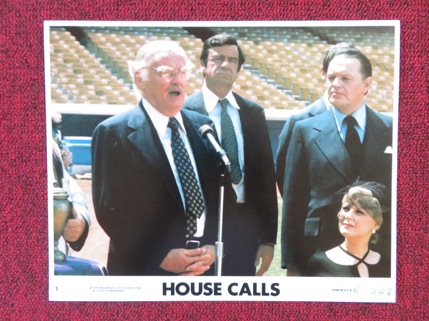 HOUSE CALLS - 1 LOBBY CARD WALTER MATTHAU GLENDA JACKSON 1978