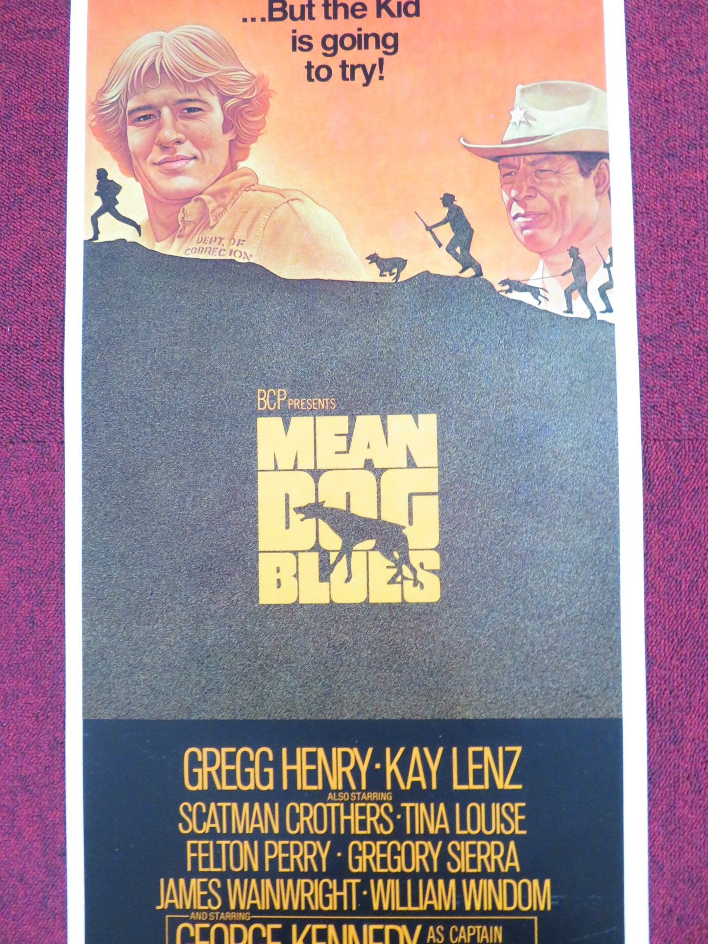 MEAN DOG BLUES US INSERT POSTER GREGG HENRY KAY LENZ 1978