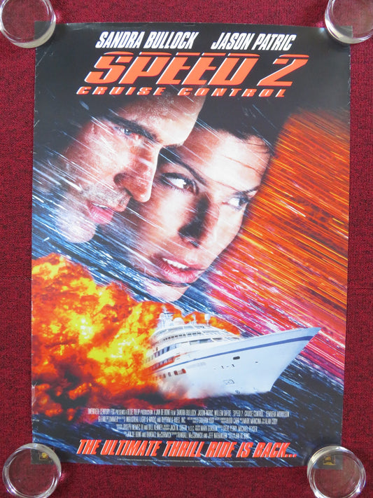 SPEED 2: CRUISE CONTROL VHS VIDEO POSTER ROLLED SANDRA BULLOCK JASON PATRIC 1997