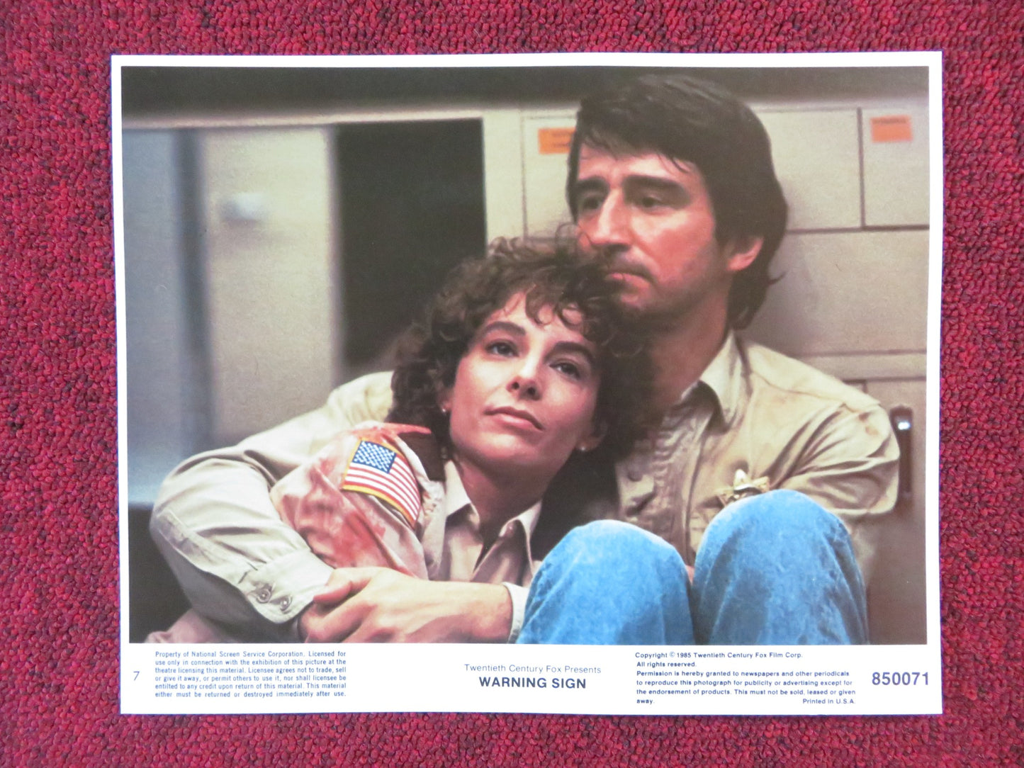 WARNING SIGN - 7 LOBBY CARD SAM WATERSTON KATHLEEN QUINLAN 1985